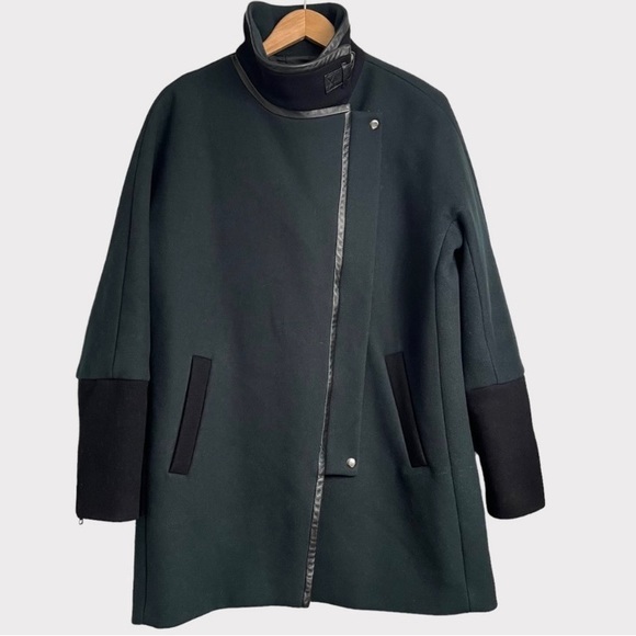 Madewell Green and Black Women's Coat - Picture 2 of 4